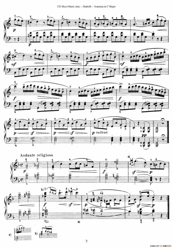 4 Piano Sonatinas（4首钢琴小奏鸣曲）（Op.151 No.2）