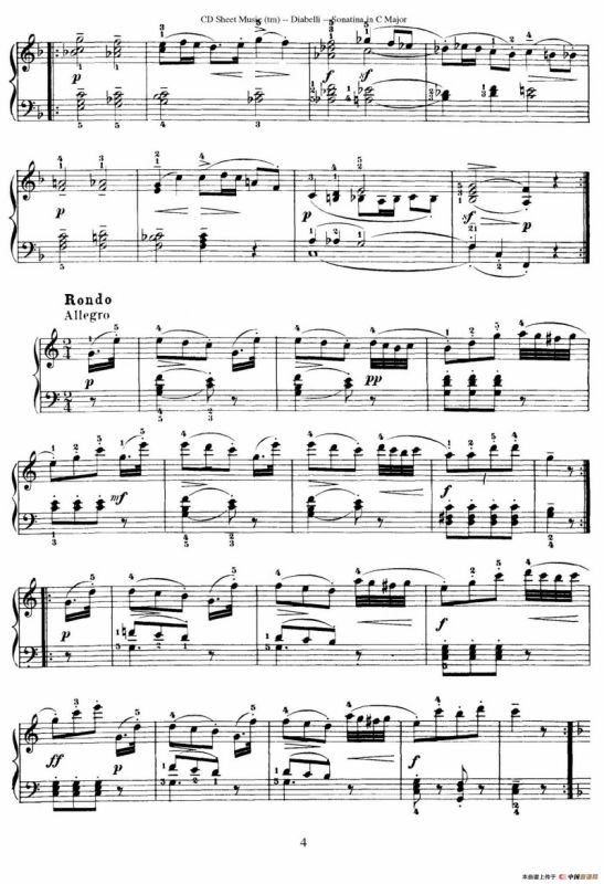 4 Piano Sonatinas（4首钢琴小奏鸣曲）（Op.151 No.2）