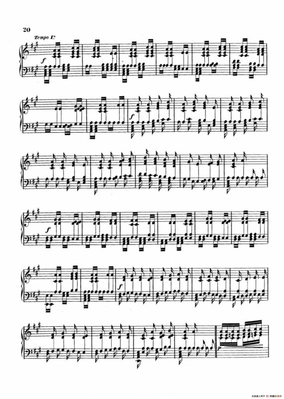 Variations on Yankee Doodle from Miscellenies Op.93（扬基嘟得主题变奏曲）