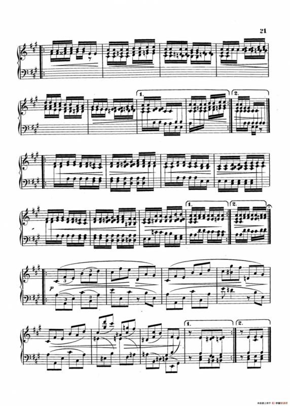 Variations on Yankee Doodle from Miscellenies Op.93（扬基嘟得主题变奏曲）