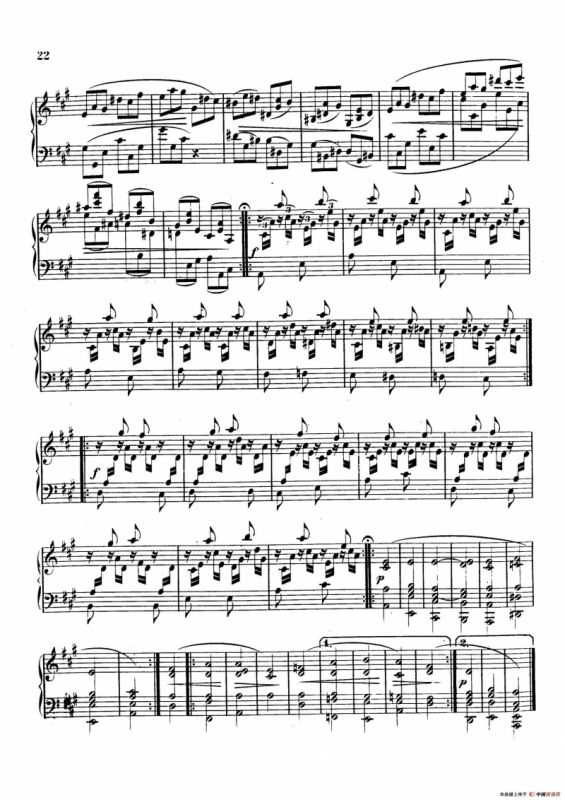 Variations on Yankee Doodle from Miscellenies Op.93（扬基嘟得主题变奏曲）