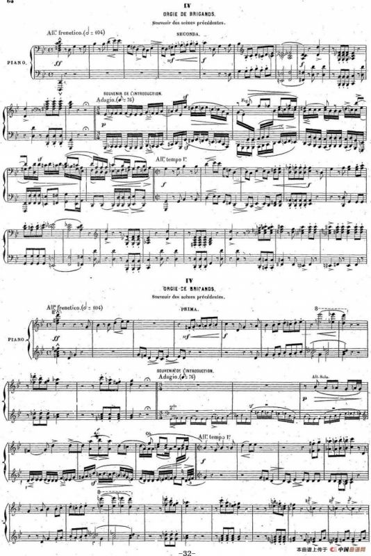 Harold en Italie Op.16 - 4 Hands（哈罗尔德在意大利·四手联弹）（P31——40）