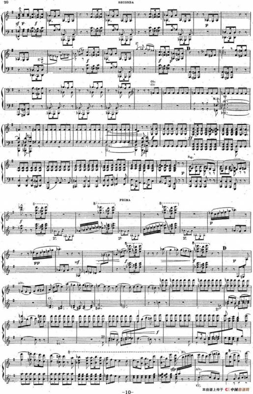 Harold en Italie Op.16 - 4 Hands（哈罗尔德在意大利·四手联弹）（P1——10）