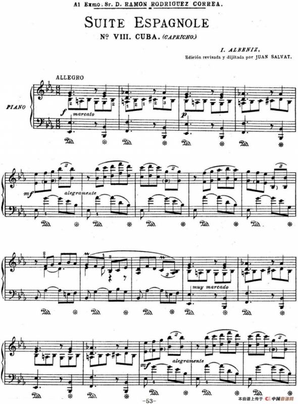 Suite Espanola Op.47（西班牙组曲·Ⅷ）