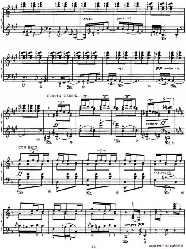 Suite Espanola Op.47（西班牙组曲·Ⅵ）
