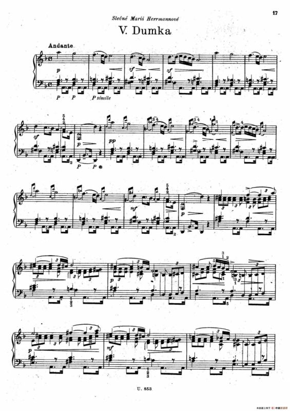 Six Piano Pieces Op.7（6首钢琴小品·Ⅴ）