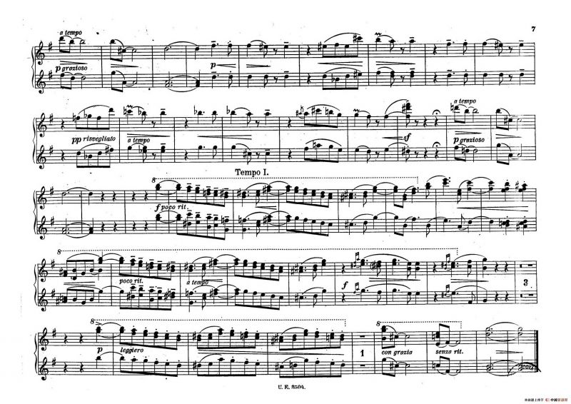 5 Waltzes Op.51-4 Hands（5首圆舞曲-四手联弹）