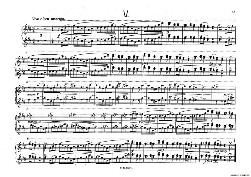 5 Waltzes Op.51-4 Hands（5首圆舞曲-四手联弹）