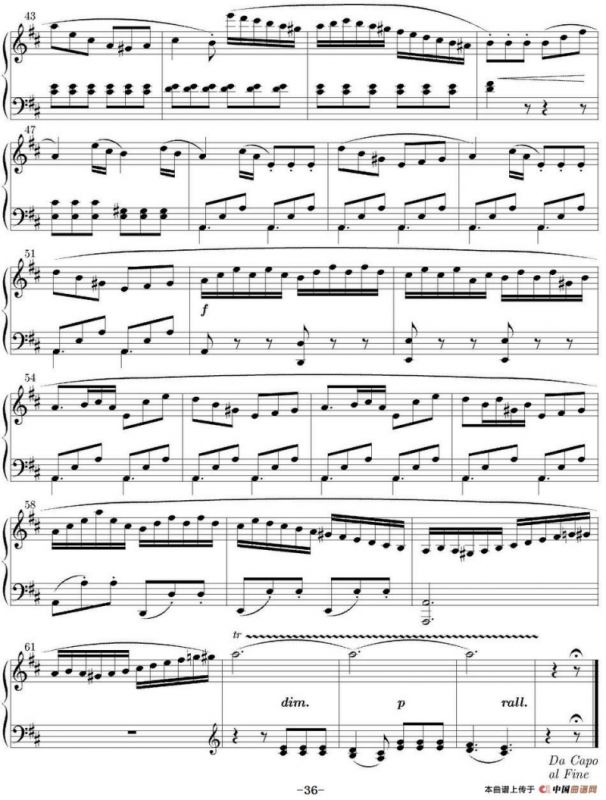 6 Sonatinas Op.36（6首钢琴小奏鸣曲-6）