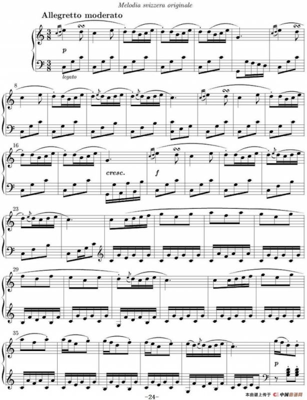 6 Sonatinas Op.36（6首钢琴小奏鸣曲-5）