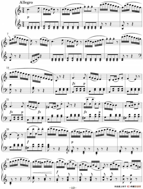 6 Sonatinas Op.36（6首钢琴小奏鸣曲-3）