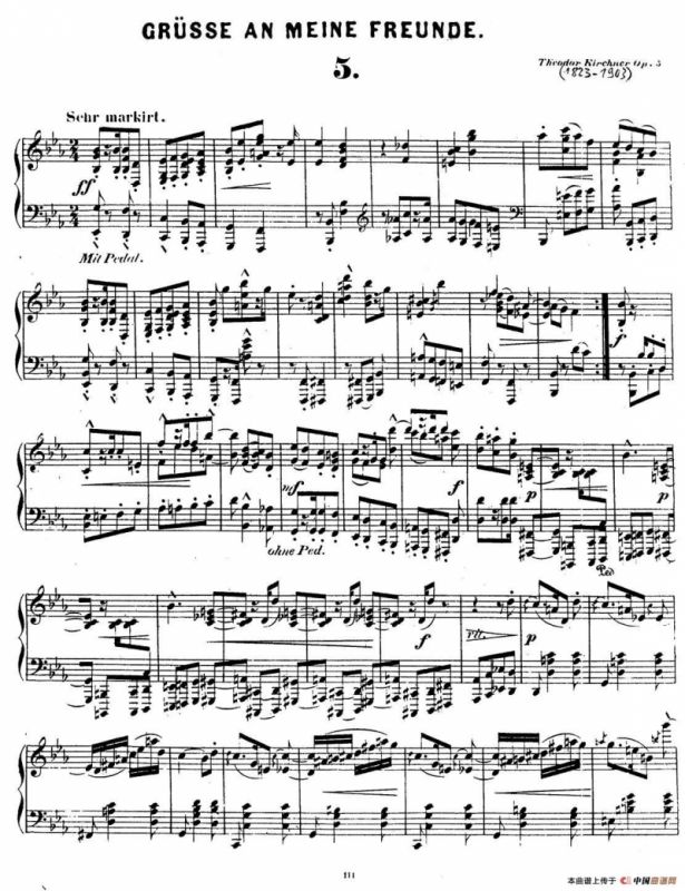 Gruesse An Meine Freunde Op.5（致朋友们的问候·5）