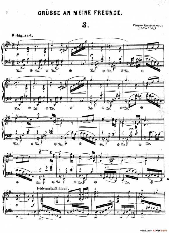 Gruesse An Meine Freunde Op.5（致朋友们的问候·3）