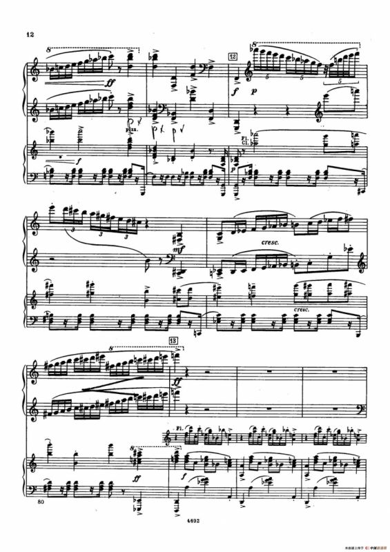 Piano Concerto No.2 in g Minor Op.16（g小调第二钢琴协奏曲·Ⅰ·双钢琴）