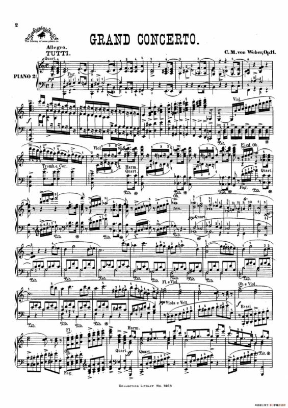 Piano Concerto No.1 in C Major Op.11,（C大调第一钢琴协奏曲·双钢琴）