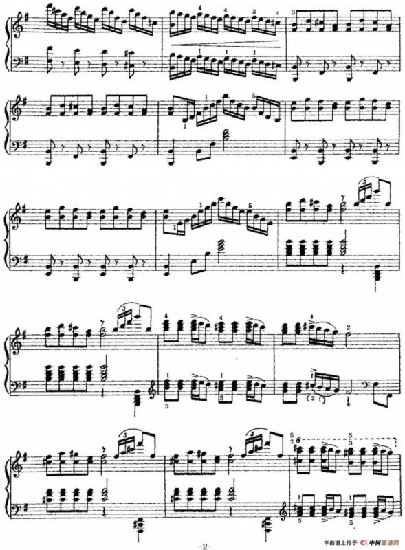 中国钢琴名曲30首：奋勇前进