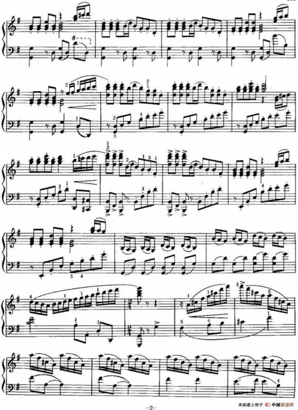 中国钢琴名曲30首：快乐的女战士