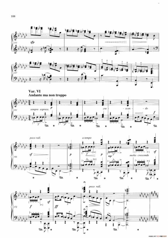 Variations and Fuge in e-flat Minor Op.23（降e小调主题变奏与赋格）