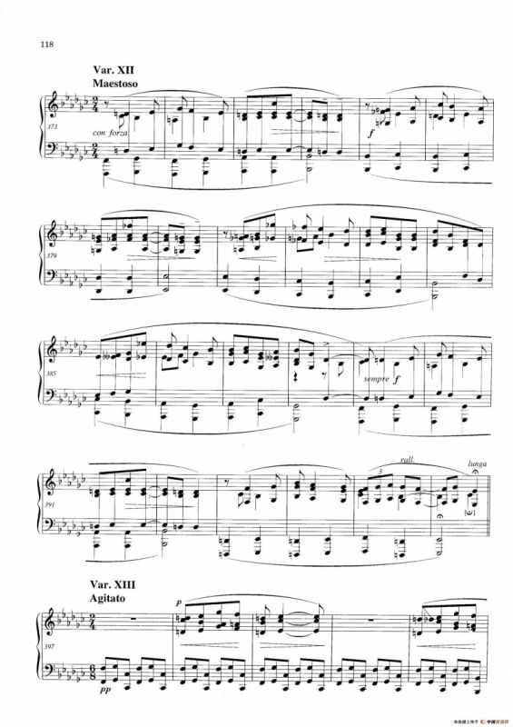 Variations and Fuge in e-flat Minor Op.23（降e小调主题变奏与赋格）