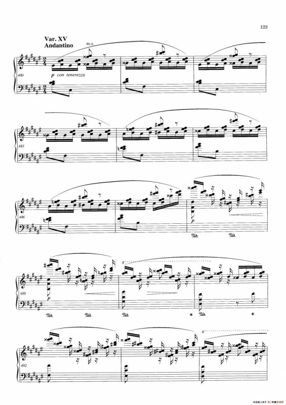 Variations and Fuge in e-flat Minor Op.23（降e小调主题变奏与赋格）