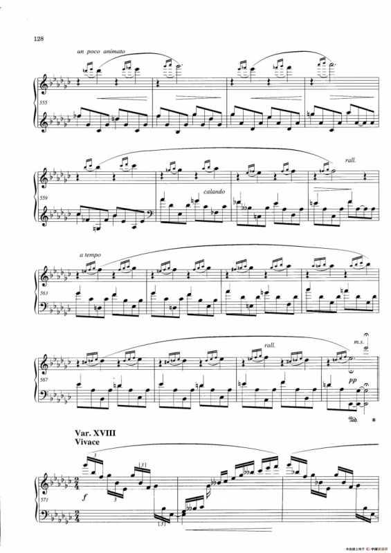 Variations and Fuge in e-flat Minor Op.23（降e小调主题变奏与赋格）