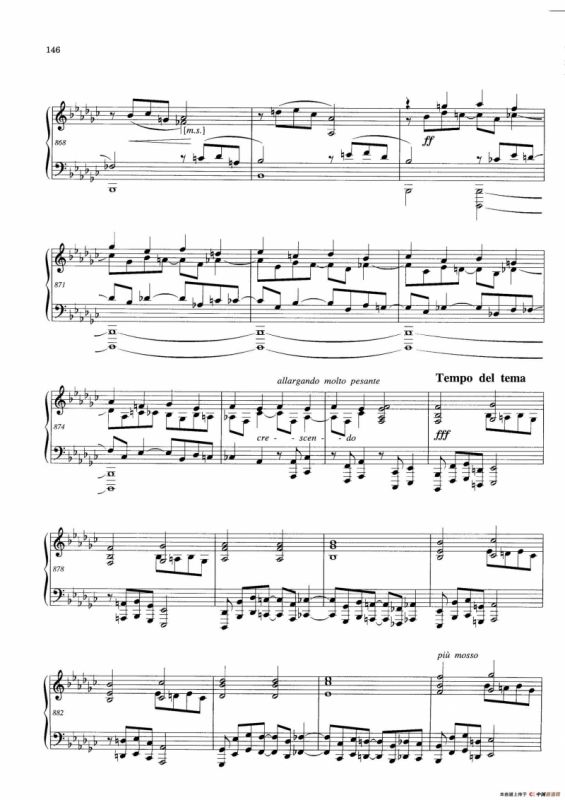 Variations and Fuge in e-flat Minor Op.23（降e小调主题变奏与赋格）