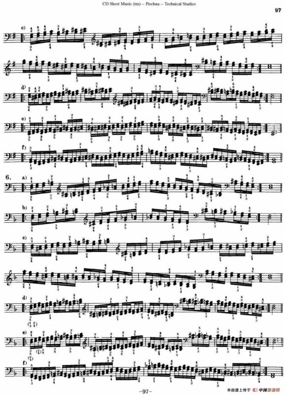 Technical Studies 60 Progressive Exercises （60首钢琴循序渐进练习曲 P91——99）