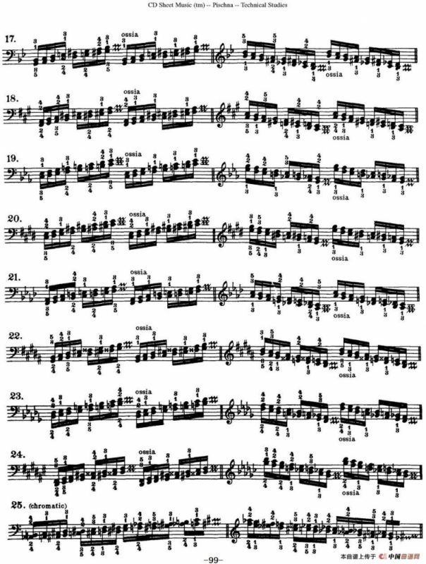 Technical Studies 60 Progressive Exercises （60首钢琴循序渐进练习曲 P91——99）