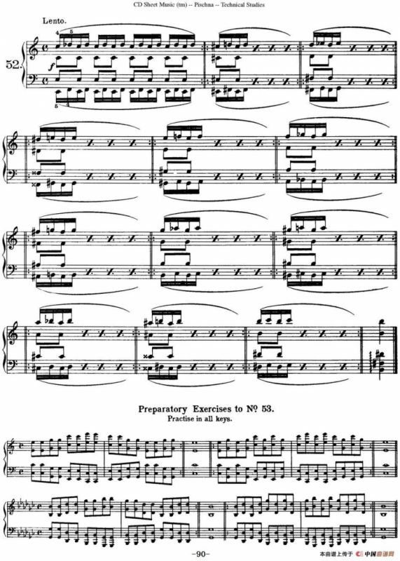 Technical Studies 60 Progressive Exercises （60首钢琴循序渐进练习曲 P81——90）