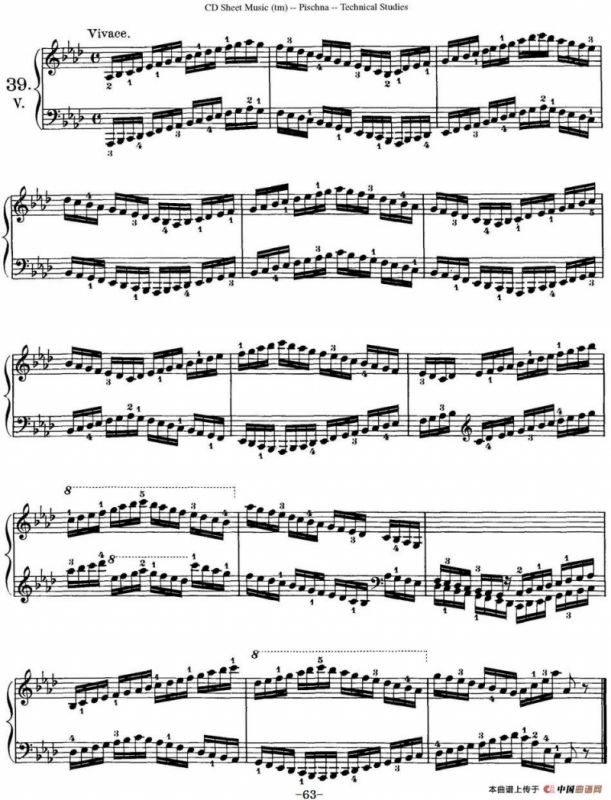 Technical Studies 60 Progressive Exercises （60首钢琴循序渐进练习曲 P61——70）