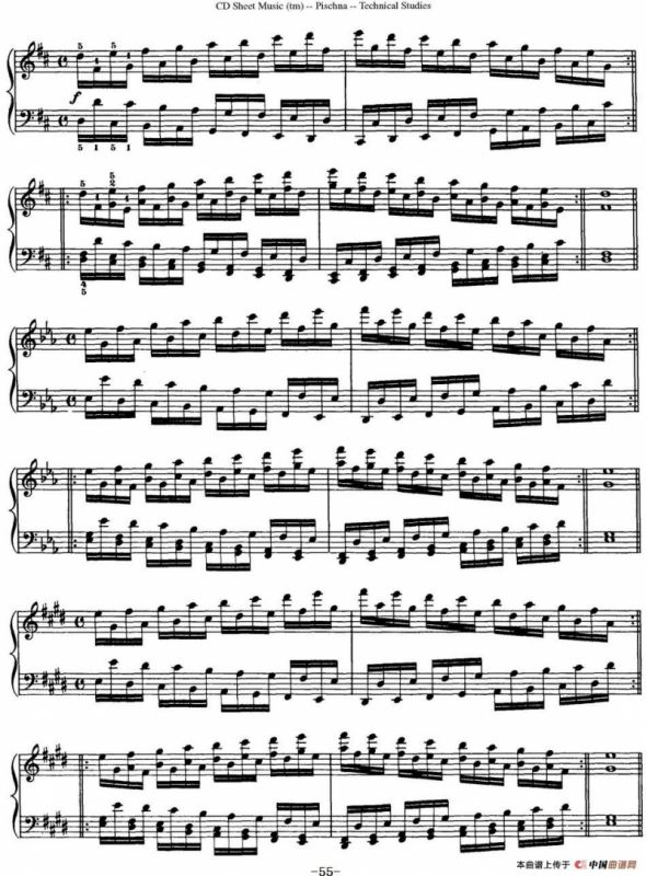 Technical Studies 60 Progressive Exercises （60首钢琴循序渐进练习曲 P51——60）