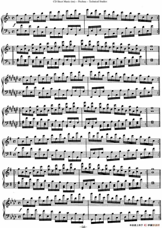 Technical Studies 60 Progressive Exercises （60首钢琴循序渐进练习曲 P51——60）