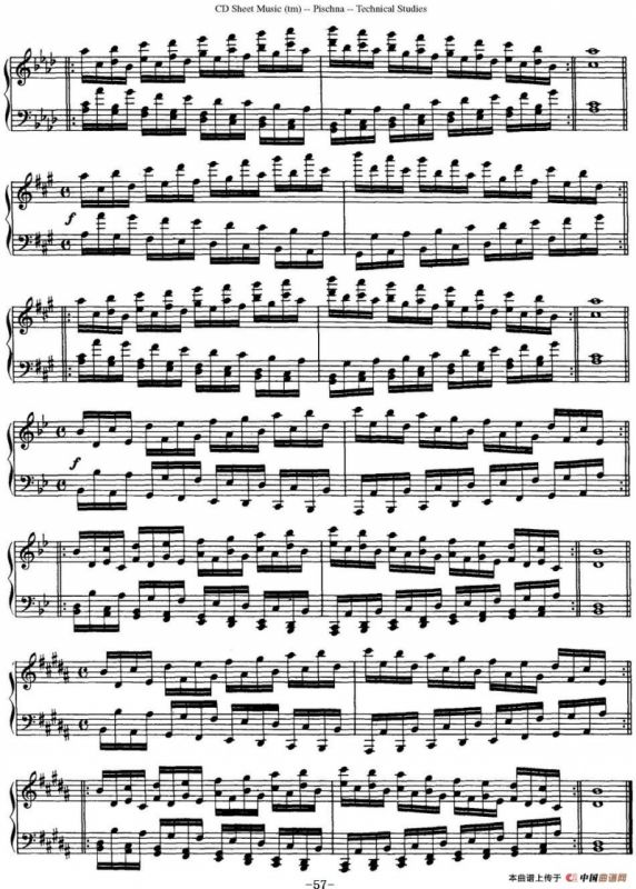 Technical Studies 60 Progressive Exercises （60首钢琴循序渐进练习曲 P51——60）