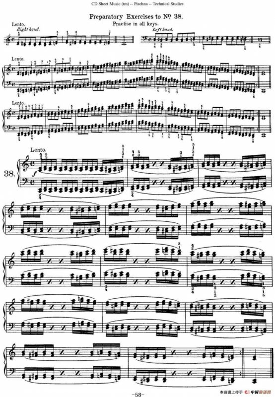 Technical Studies 60 Progressive Exercises （60首钢琴循序渐进练习曲 P51——60）