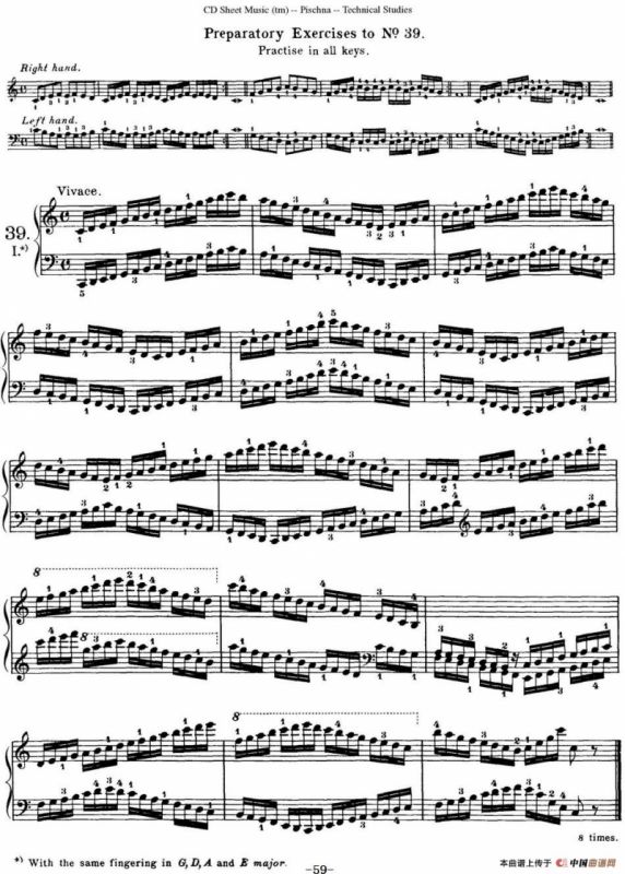 Technical Studies 60 Progressive Exercises （60首钢琴循序渐进练习曲 P51——60）