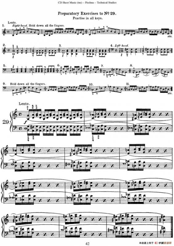 Technical Studies 60 Progressive Exercises （60首钢琴循序渐进练习曲 P41——50）