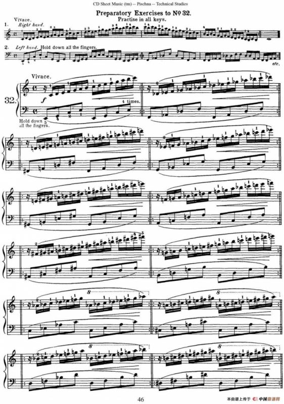 Technical Studies 60 Progressive Exercises （60首钢琴循序渐进练习曲 P41——50）