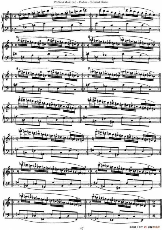 Technical Studies 60 Progressive Exercises （60首钢琴循序渐进练习曲 P41——50）