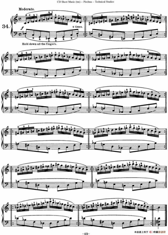 Technical Studies 60 Progressive Exercises （60首钢琴循序渐进练习曲 P41——50）