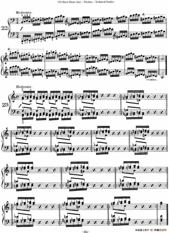 Technical Studies 60 Progressive Exercises（60首钢琴循序渐进练习曲 P31——40）