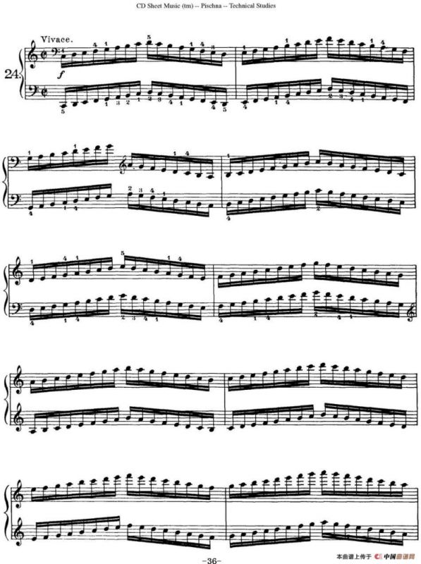 Technical Studies 60 Progressive Exercises（60首钢琴循序渐进练习曲 P31——40）