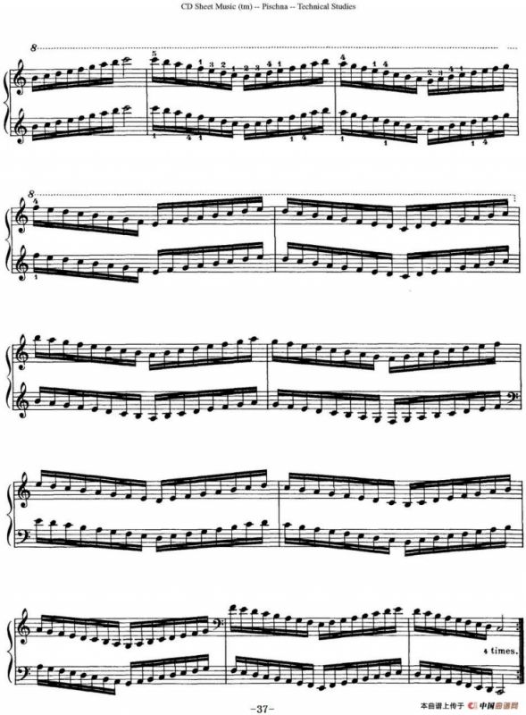 Technical Studies 60 Progressive Exercises（60首钢琴循序渐进练习曲 P31——40）