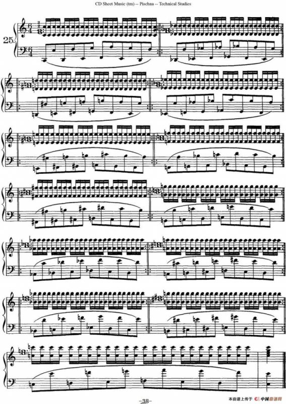 Technical Studies 60 Progressive Exercises（60首钢琴循序渐进练习曲 P31——40）