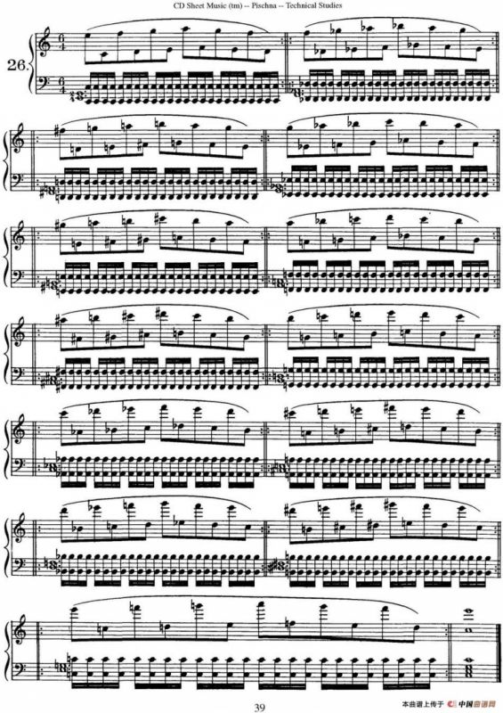 Technical Studies 60 Progressive Exercises（60首钢琴循序渐进练习曲 P31——40）