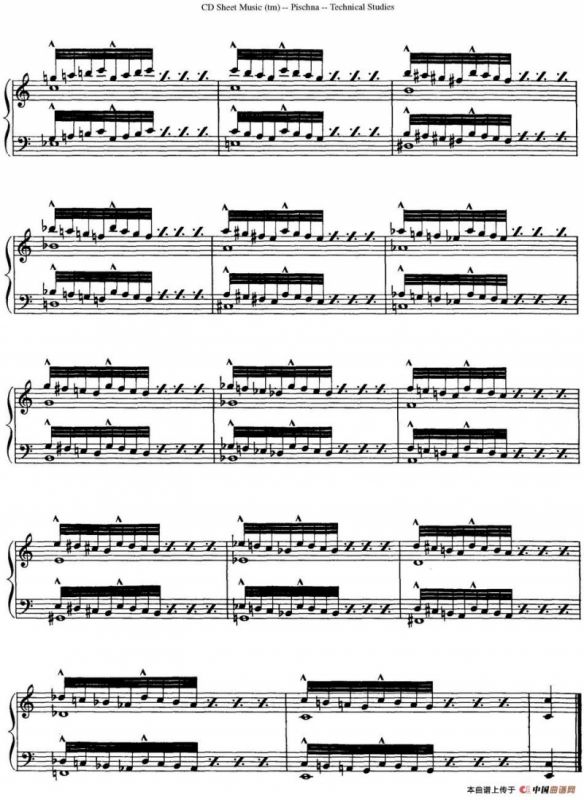 Technical Studies 60 Progressive Exercises （60首钢琴循序渐进练习曲 P21——30）
