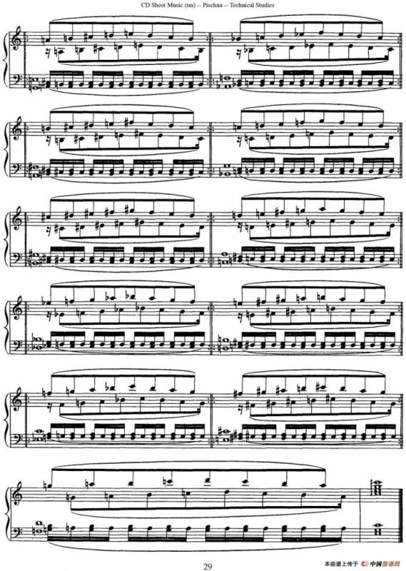Technical Studies 60 Progressive Exercises （60首钢琴循序渐进练习曲 P21——30）