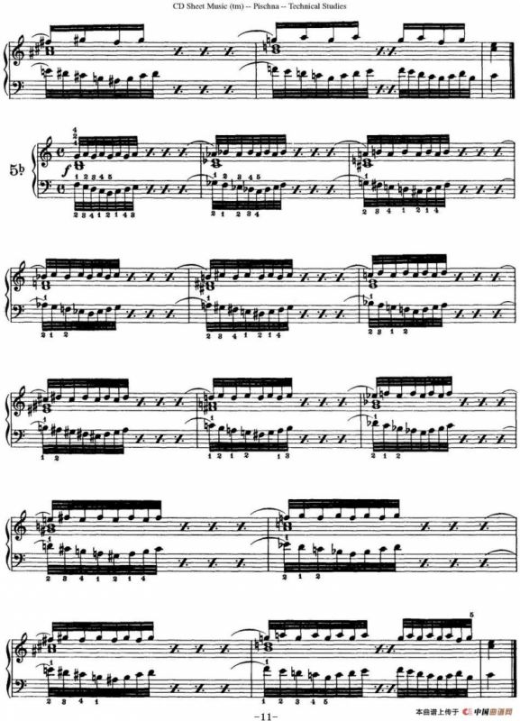 Technical Studies 60 Progressive Exercises （60首钢琴循序渐进练习曲 P11——20）
