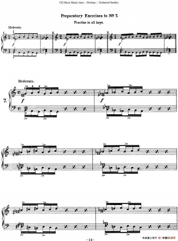 Technical Studies 60 Progressive Exercises （60首钢琴循序渐进练习曲 P11——20）