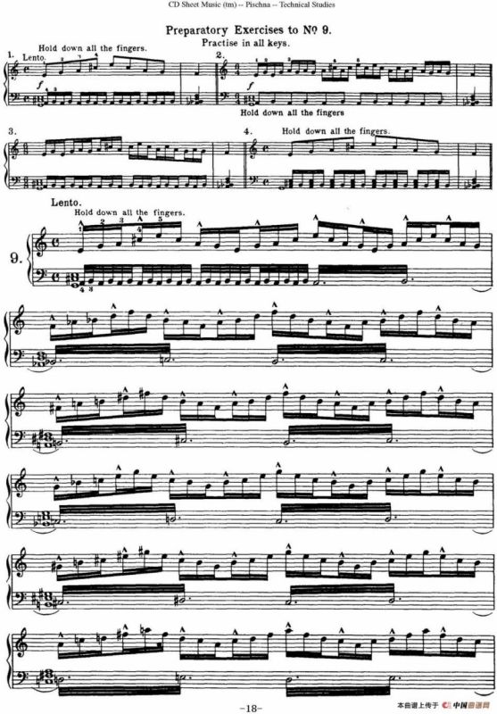 Technical Studies 60 Progressive Exercises （60首钢琴循序渐进练习曲 P11——20）