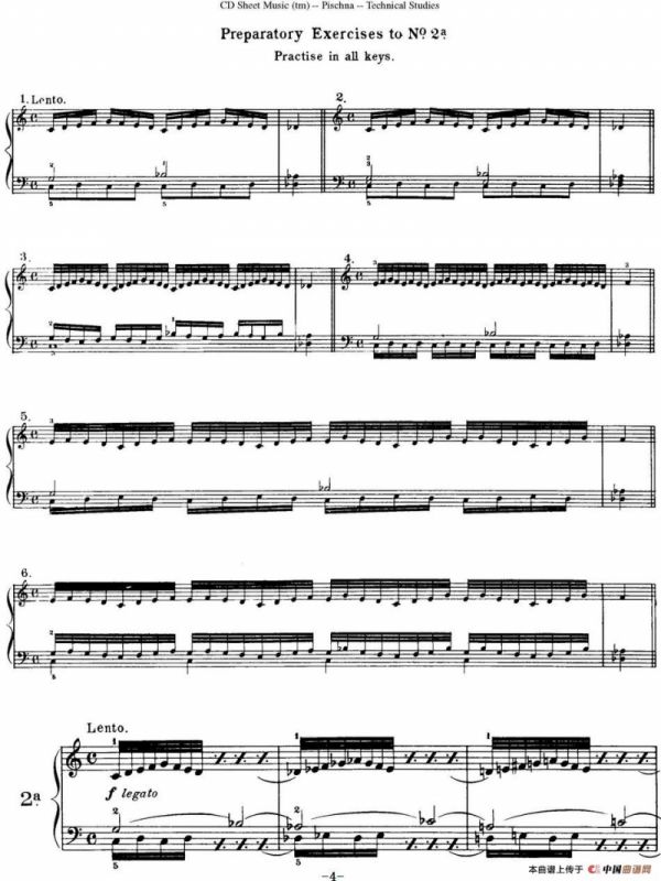 Technical Studies 60 Progressive Exercises （60首钢琴循序渐进练习曲 P1——10）